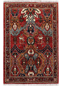 Dark Red Ziegler 3' 3 x 4' 9 - SKU 73547