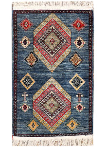 Steel Blue Ziegler 1' 11 x 3' 1 - SKU 73555