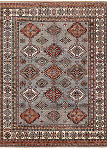 Dark Grey Kazak 8' 3 x 10' 4 - SKU 73662