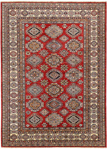 Firebrick Kazak 7' 2 x 9' 9 - SKU 73667