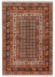 Saddle Brown Kazak 6' 8 x 9' 7 - SKU 73757