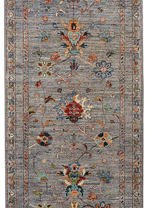 Light Slate Grey Kazak 2' 7 x 9' 9 - SKU 73777