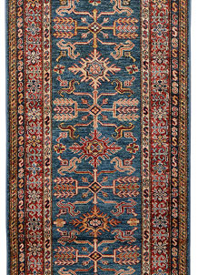 Steel Blue Kazak 2' 8 x 8' 1 - SKU 73780