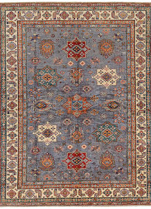Light Slate Grey Kazak 8' 1 x 10' 3 - SKU 73787