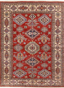 Firebrick Kazak 4' 9 x 6' 3 - SKU 73798