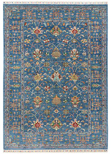 Steel Blue Kazak 6' 2 x 8' 7 - SKU 73802