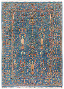 Steel Blue Kazak 5' 7 x 7' 9 - SKU 73804