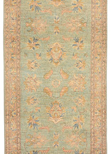 Dark Sea Green Oushak 2' 7 x 9' 5 - SKU 73834