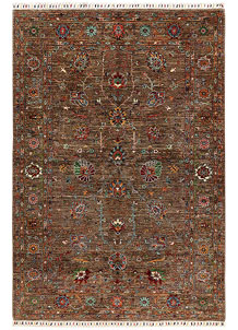 Saddle Brown Kazak 5' 9 x 8' 1 - SKU 73939