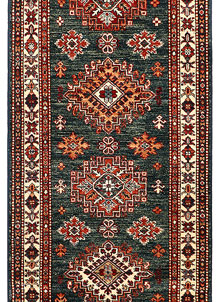 Dark Slate Grey Kazak 2' 7 x 8' 10 - SKU 74039