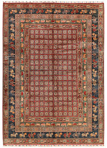 Multi Colored Kazak 8' 8 x 12' - SKU 74040