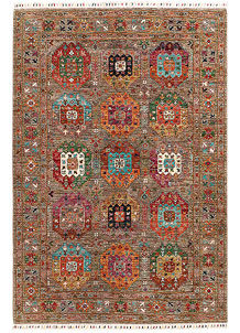 Multi Colored Kazak 5' 8 x 8' 2 - SKU 74045