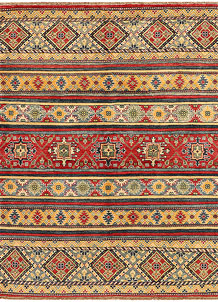 Multi Colored Kazak 4' 11 x 6' 6 - SKU 74046